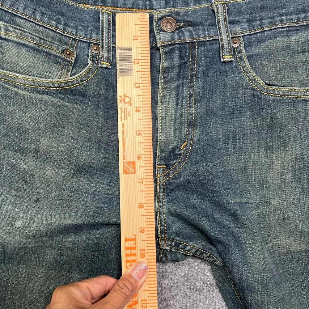 Levi's 511 Jeans Men's Blue Wash Denim Stretch Slim Straight Fit Zip Fly - 30x27